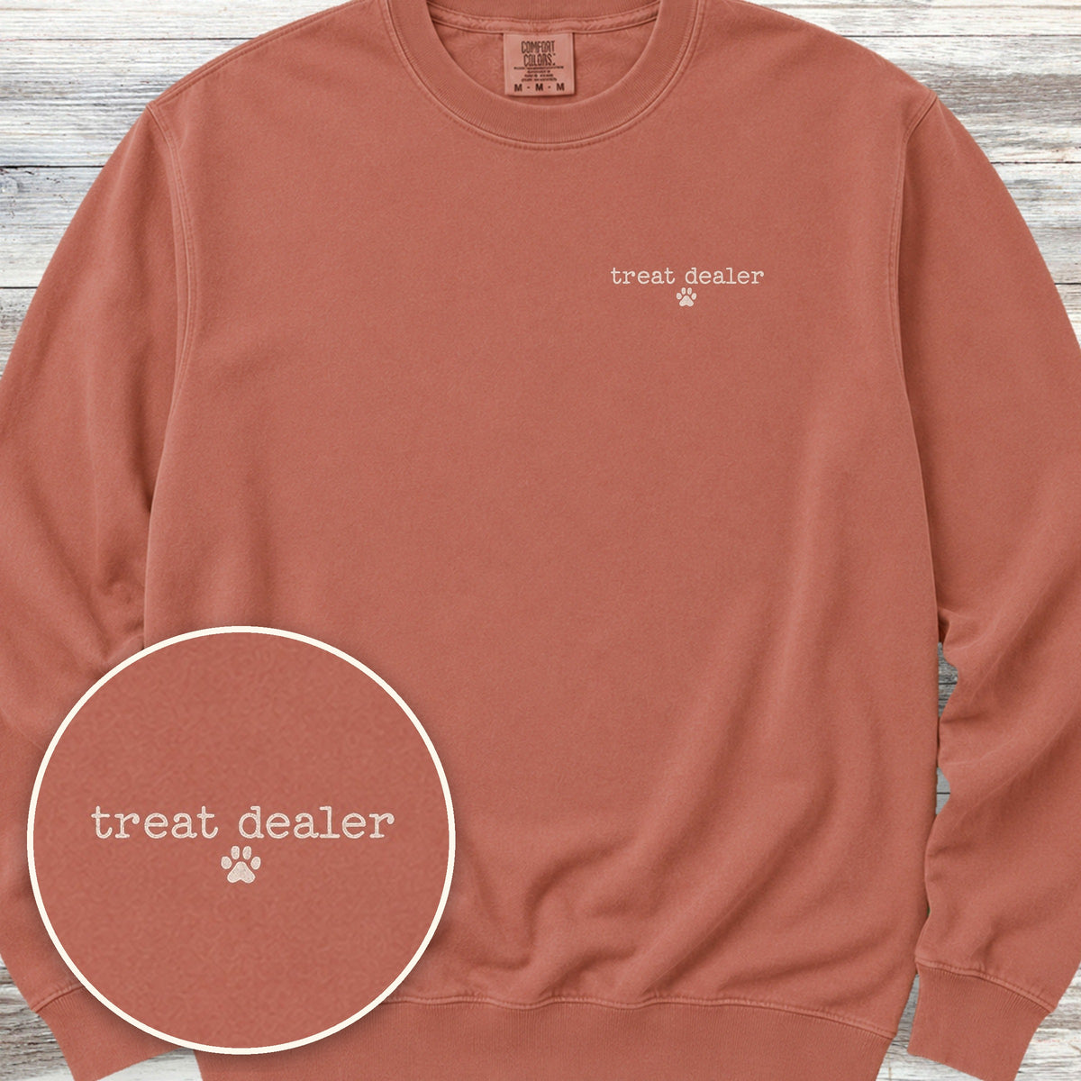 Vintage Treat Dealer Left Chest Sweatshirt - Terracotta