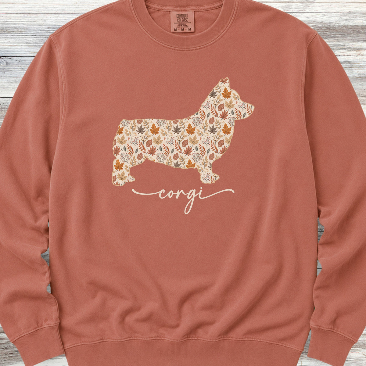 Corgi Fall Sweatshirt - Terracotta