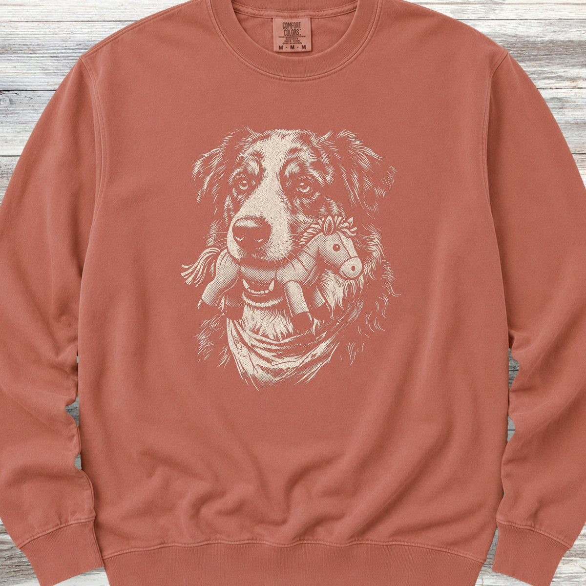 American Shepherd Favorite Toy Sweatshirt - Terracotta