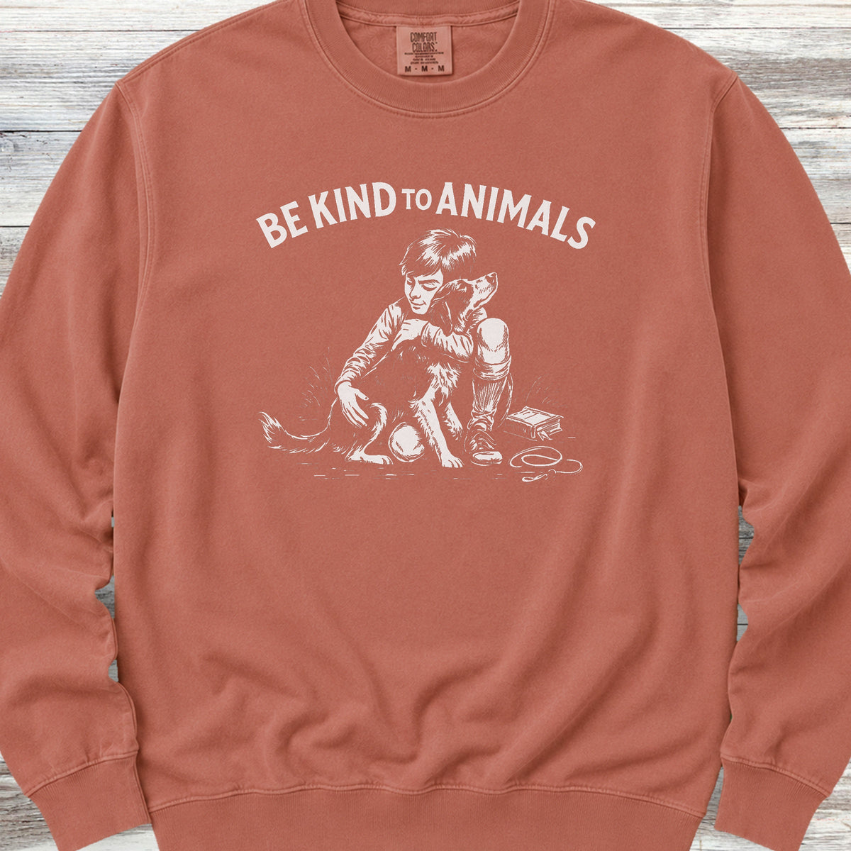 Be Kind to Animals Sweatshirt - Terracotta