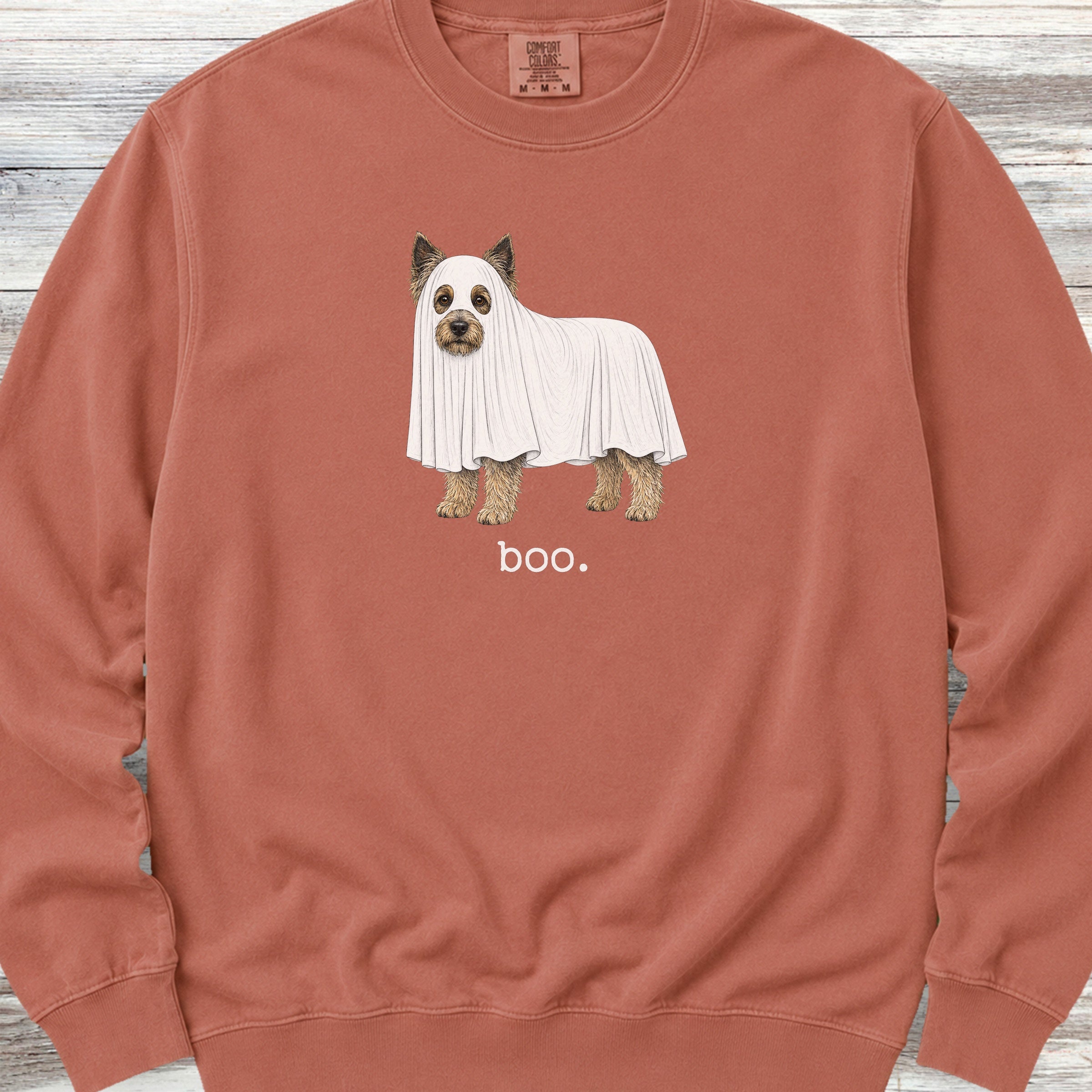Cairn Terrier Boo Sweatshirt - Terracotta