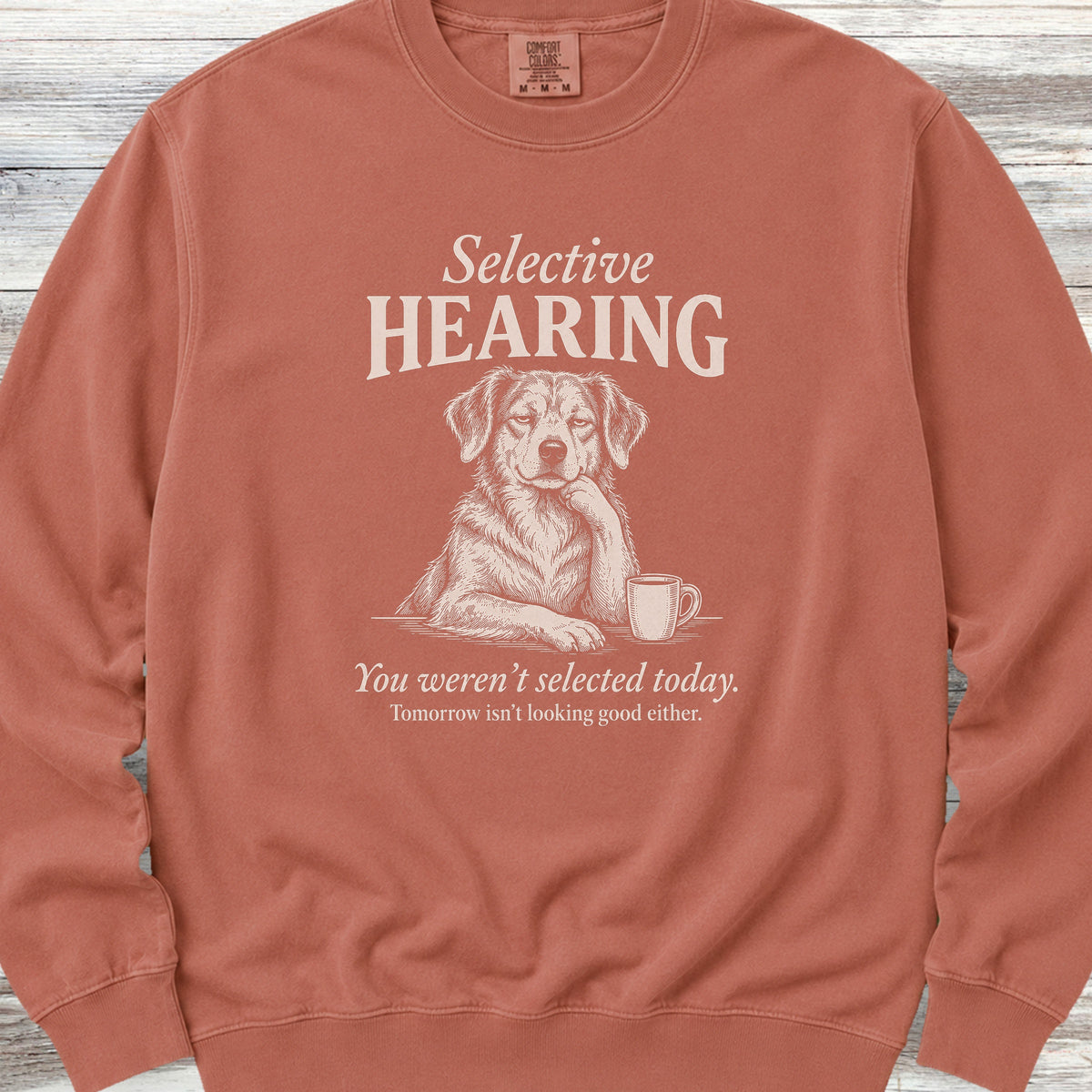 Mutt Selective Hearing Sweatshirt - Terracotta