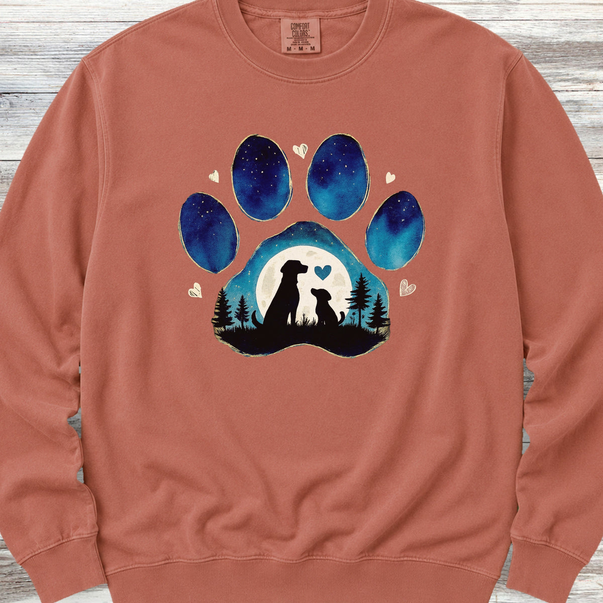 Love You to the Moon Sweatshirt - Terracotta