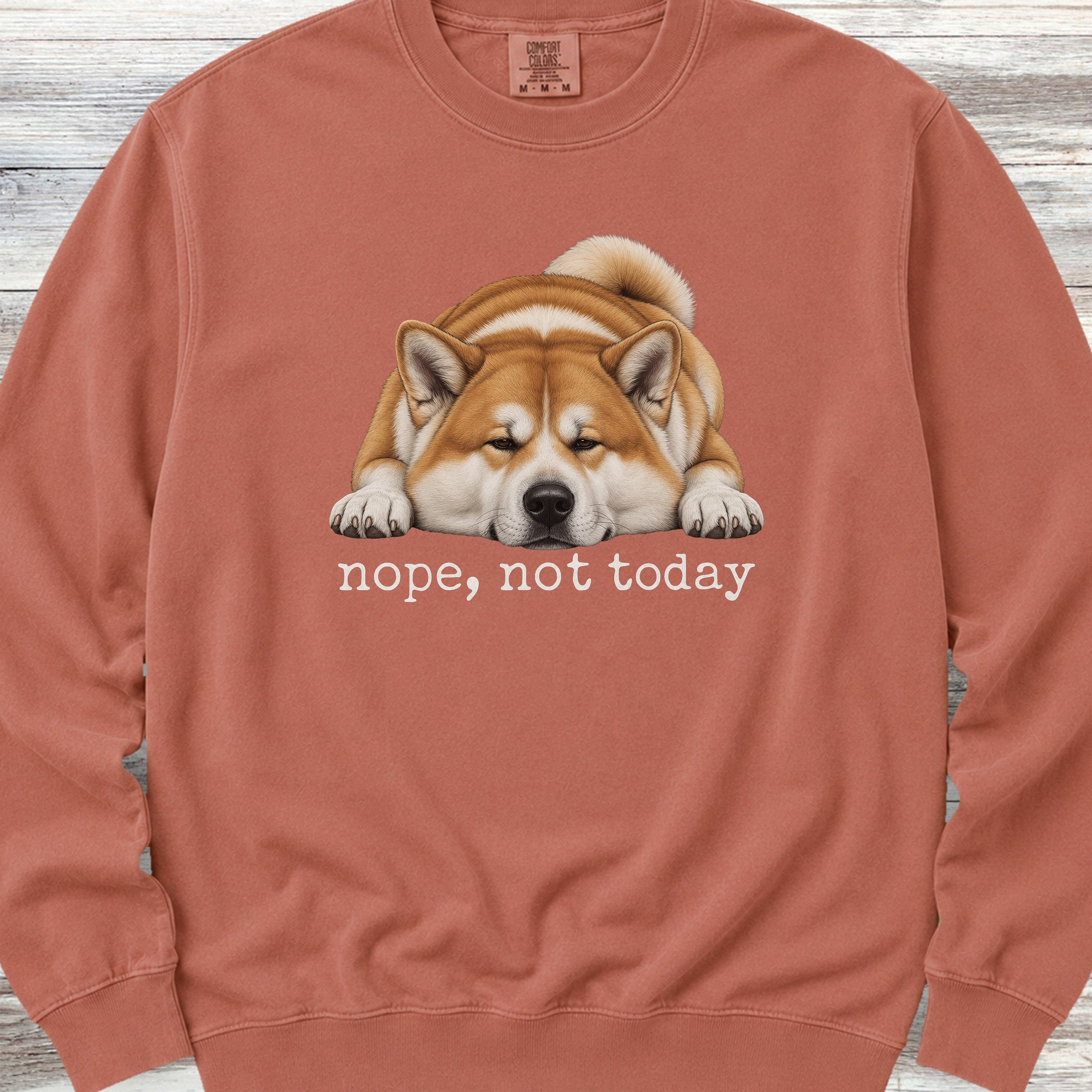 Akita Nope Sweatshirt - Terracotta