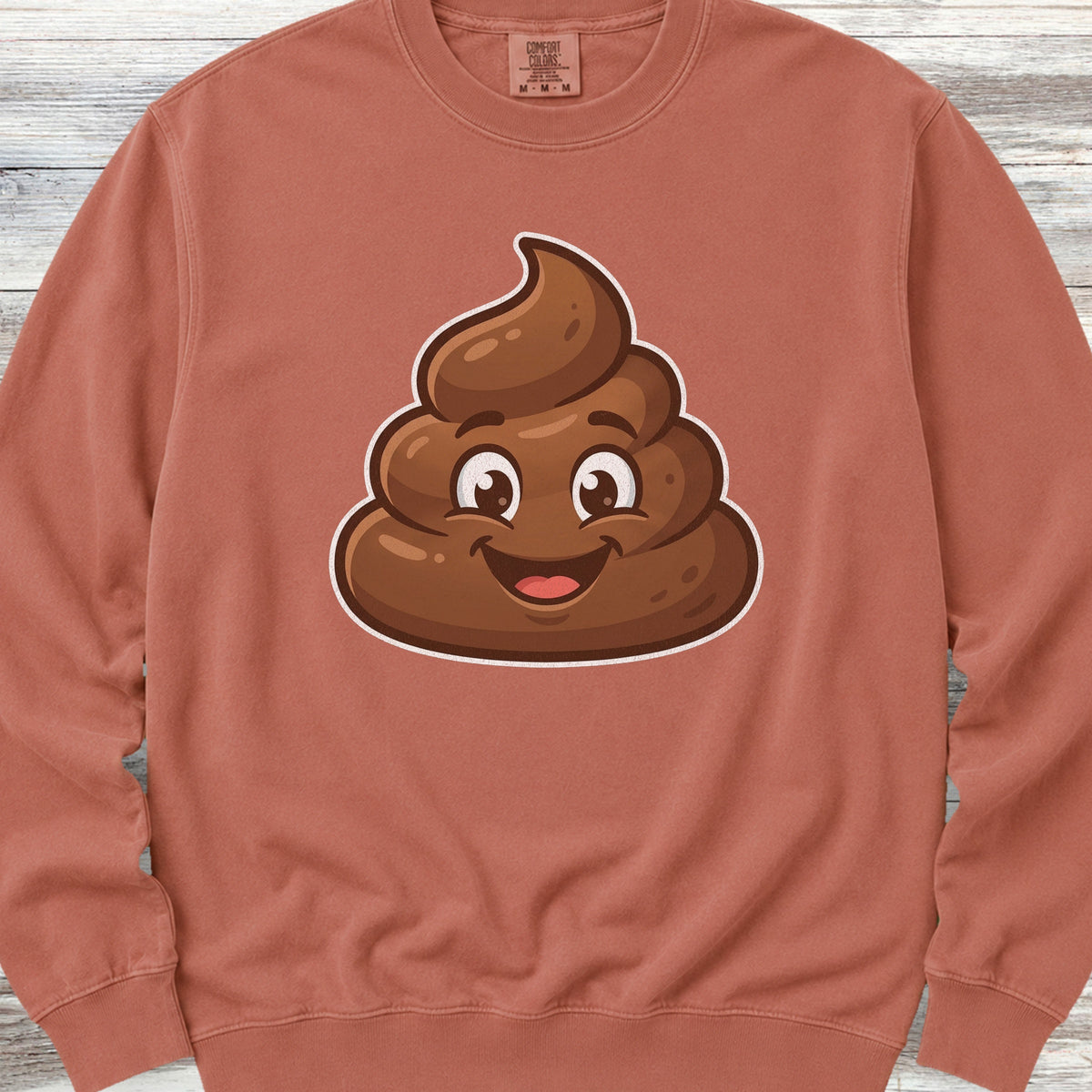 Dog Poop Sweatshirt - Terracotta
