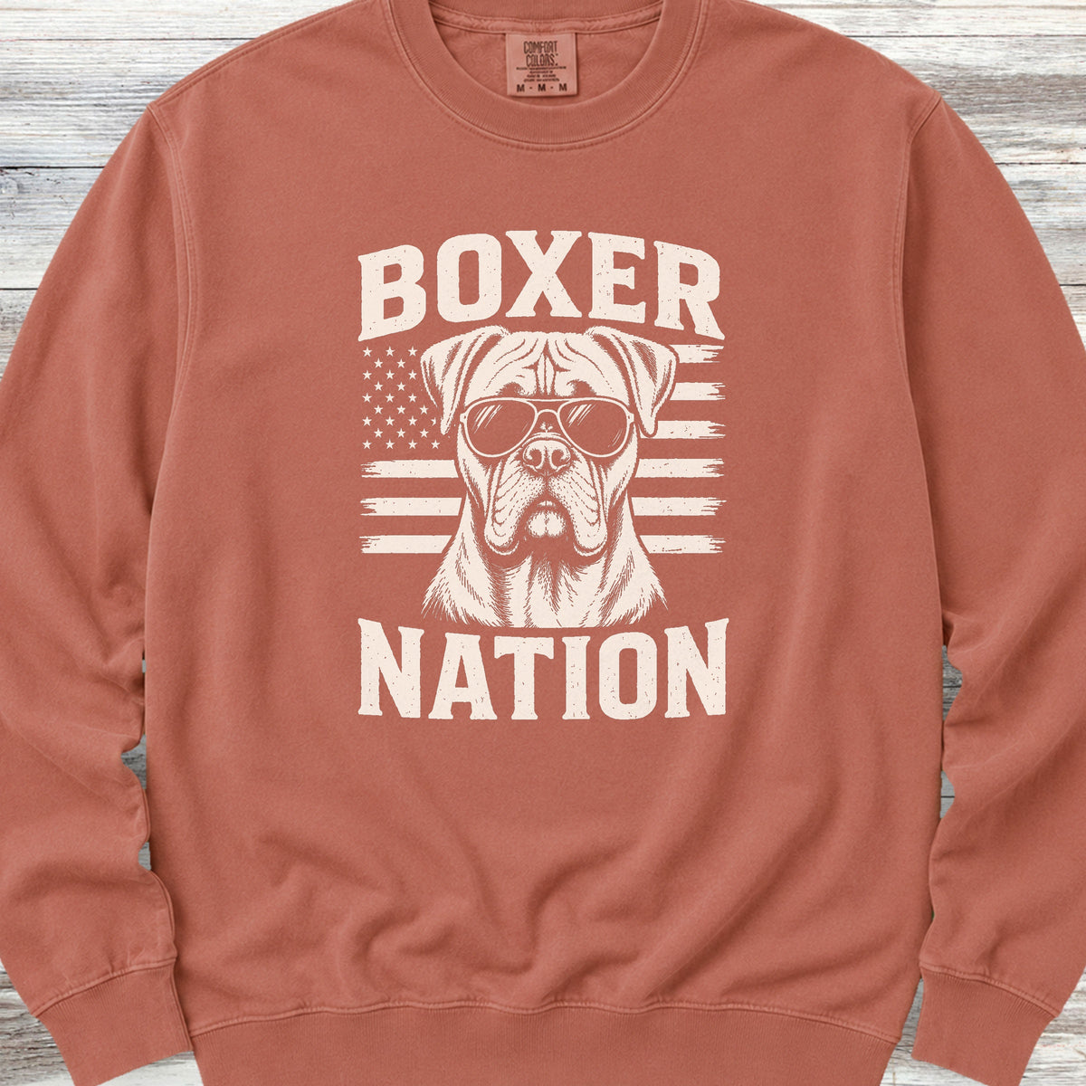 Boxer Nation Sweatshirt - Terracotta
