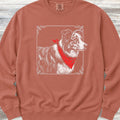 Australian Shepherd Etching Sweatshirt - Terracotta