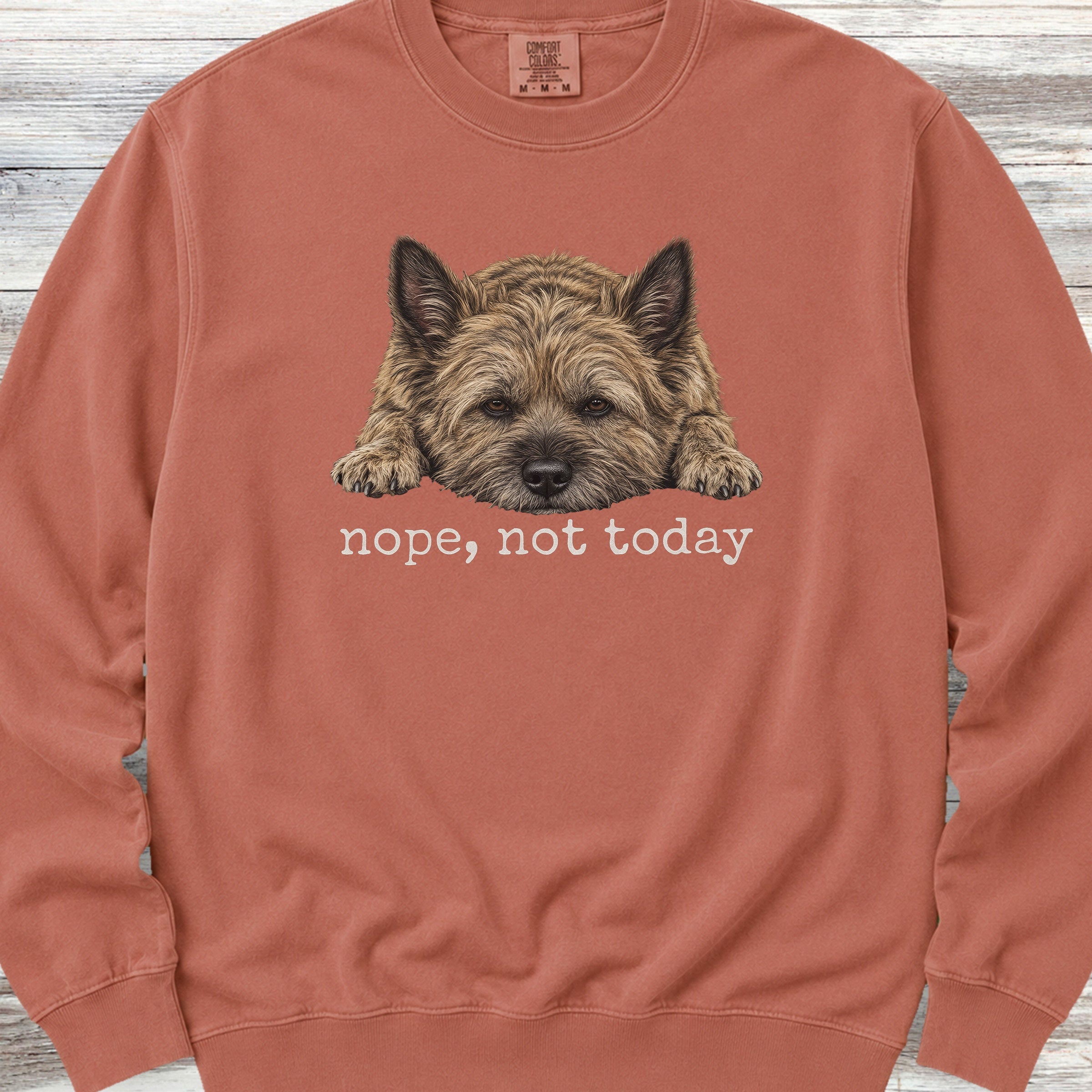 Cairn Terrier Nope Sweatshirt - Terracotta