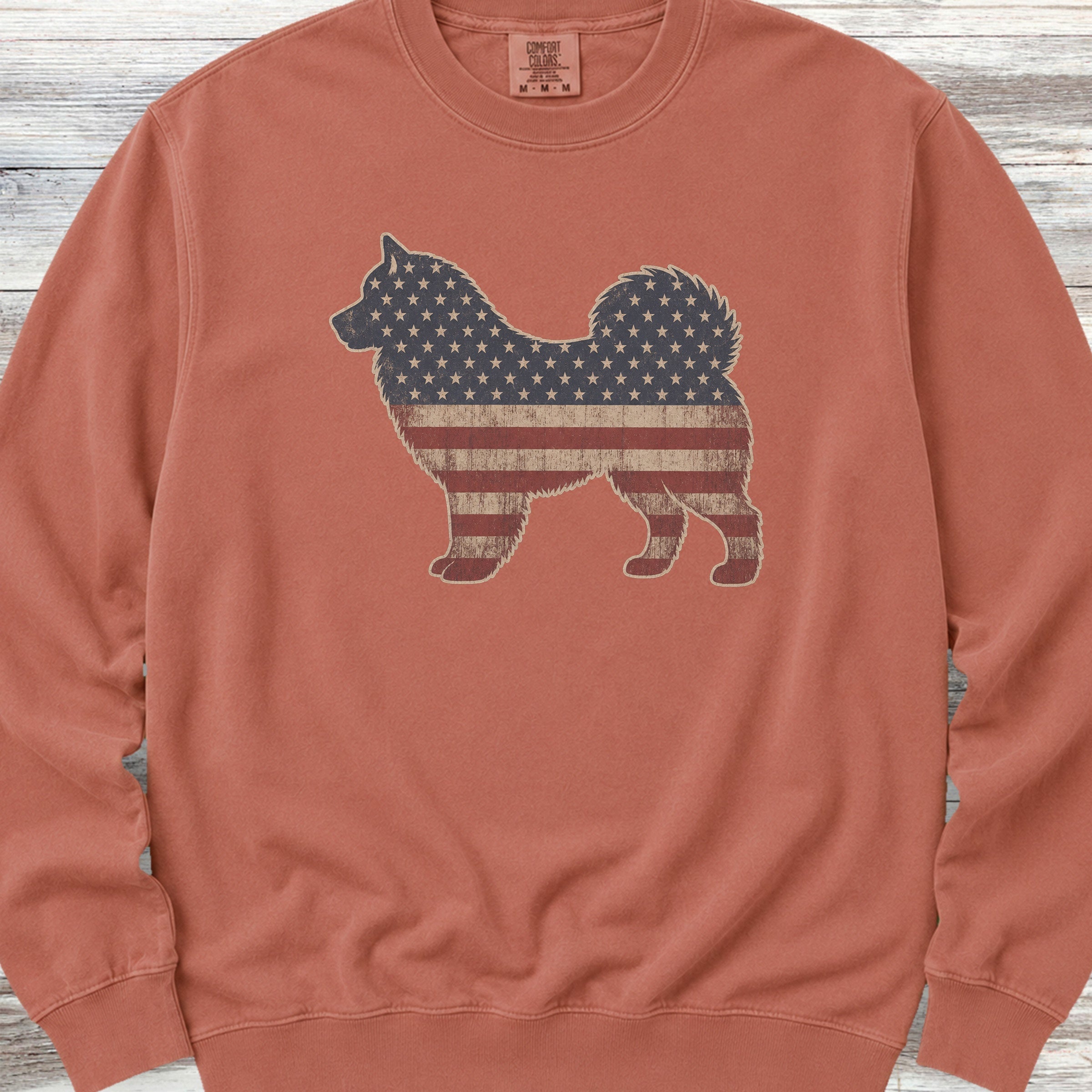 Alaskan Malamute Vintage USA Sweatshirt - Terracotta