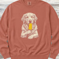 Golden Retriever Pupsicle Sweatshirt - Terracotta