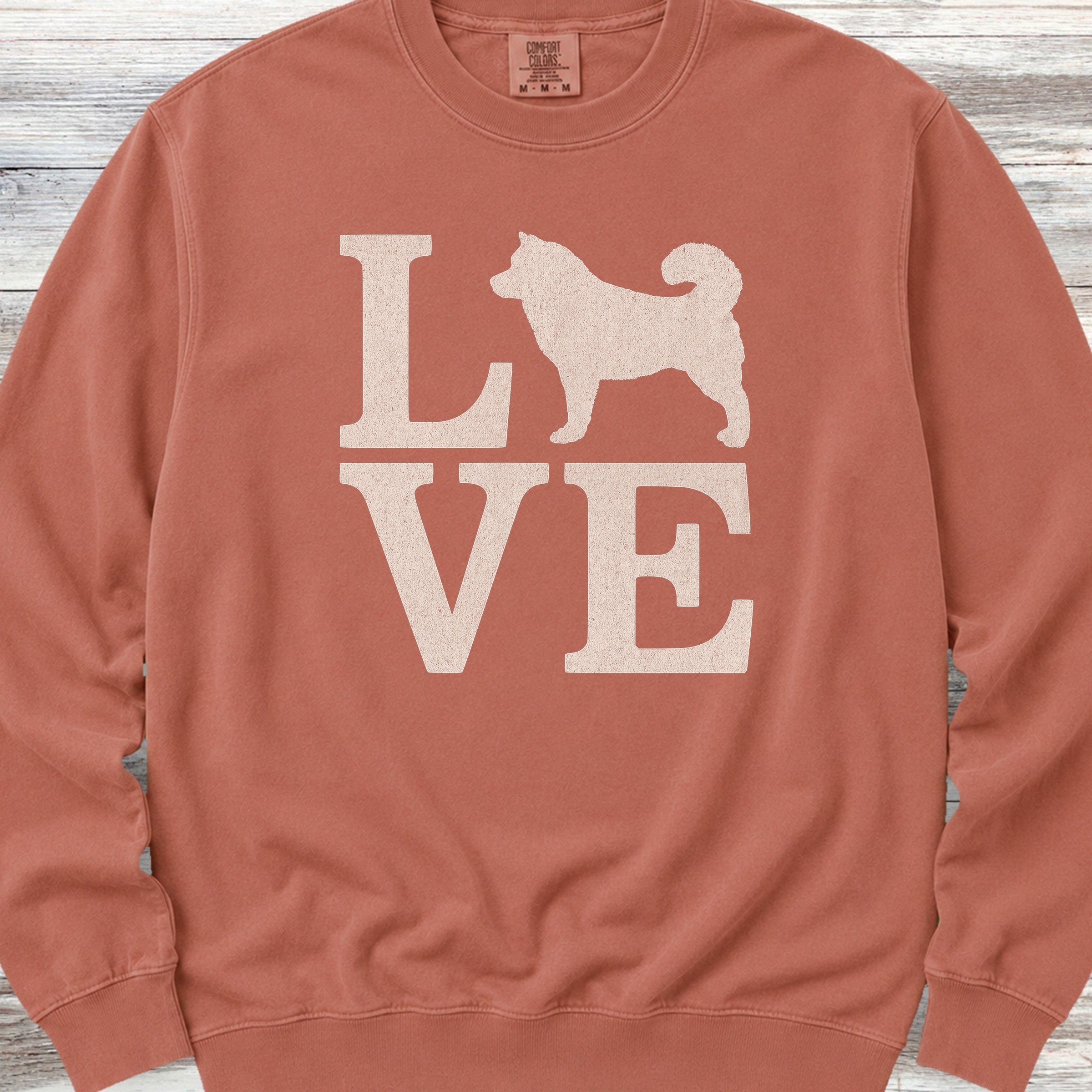 Malamute Love Sweatshirt - Terracotta