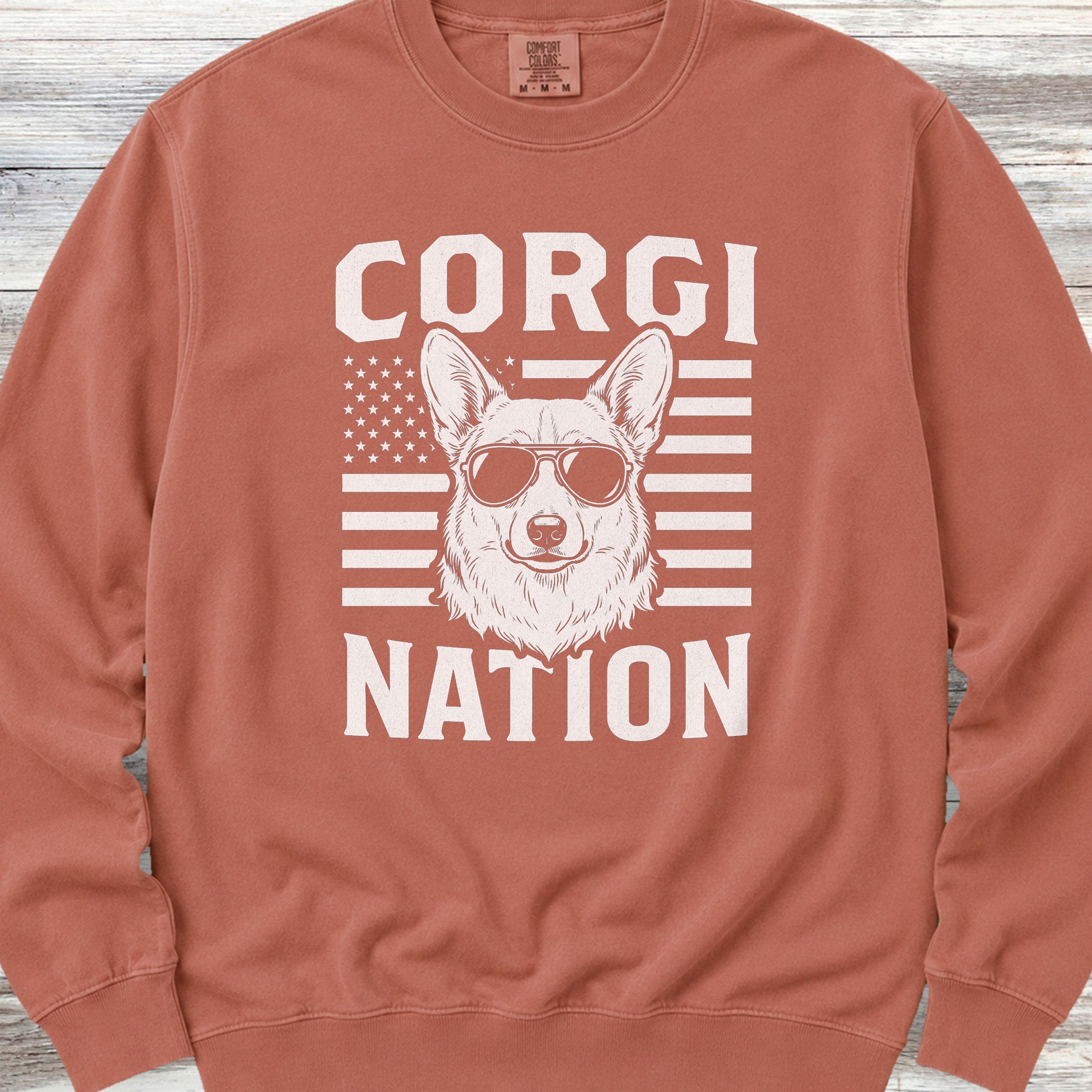 Corgi Nation Sweatshirt - Terracotta