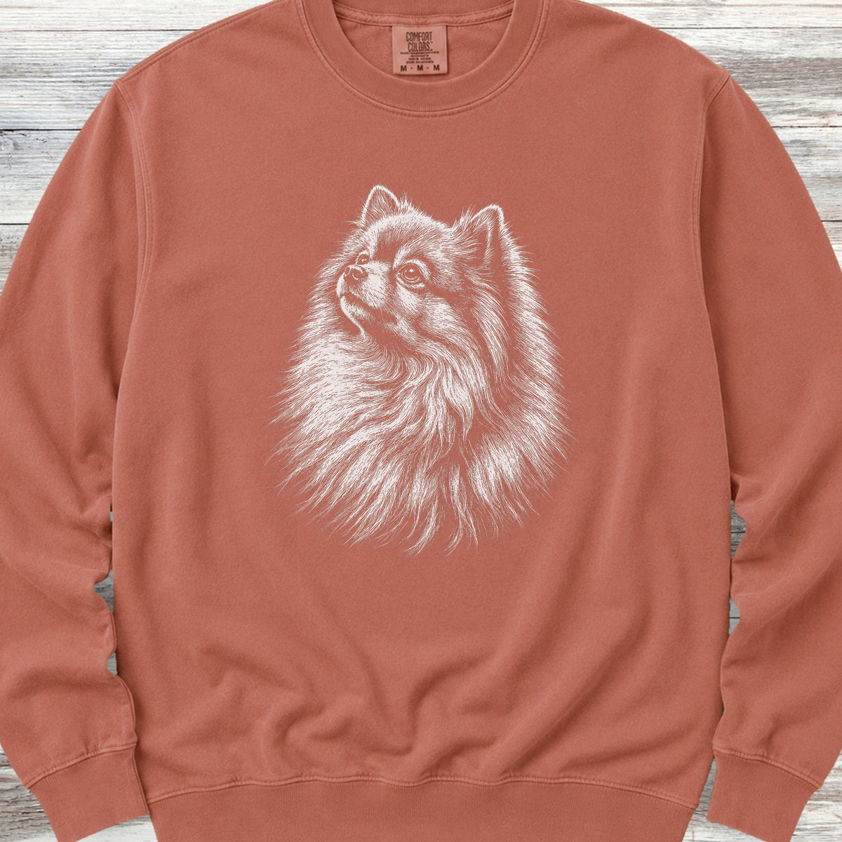 Pomeranian Loyalty Sweatshirt - Terracotta