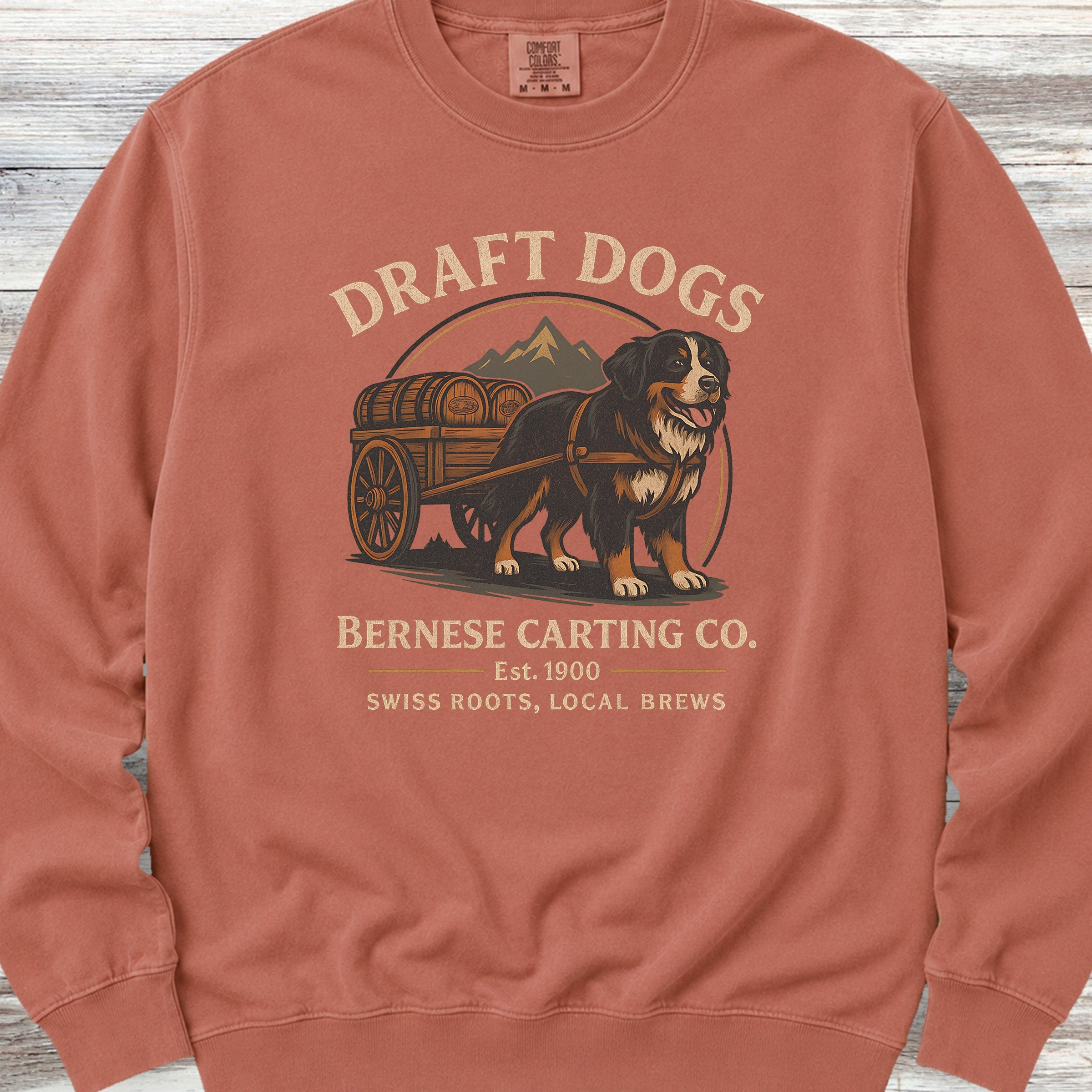 Bernese Mountain Dog Draft Dogs Sweatshirt - Terracotta