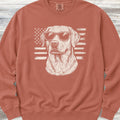 Labrador Retriever Flag Sweatshirt - Terracotta