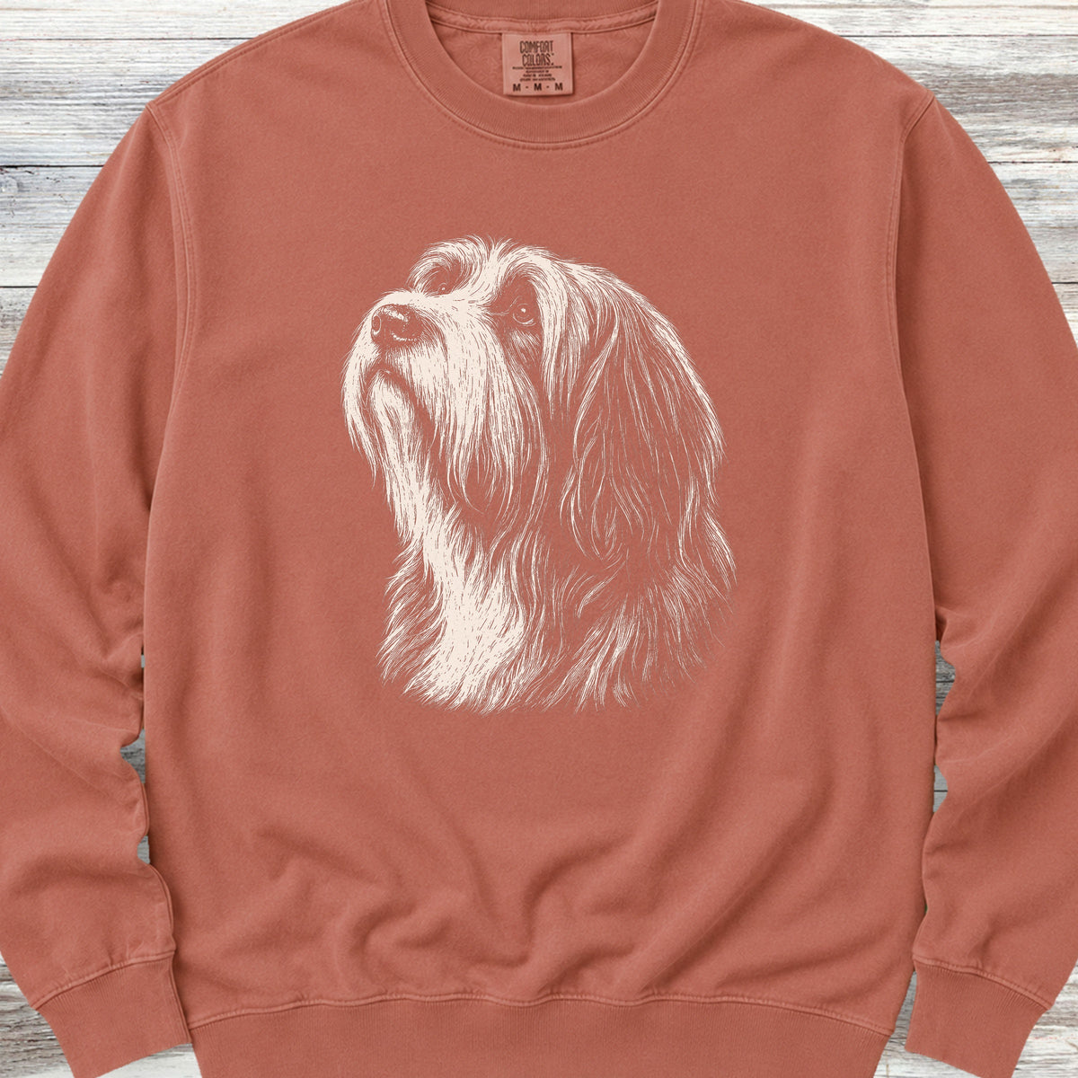 Bearded Collie Loyalty Sweatshirt - Terracotta