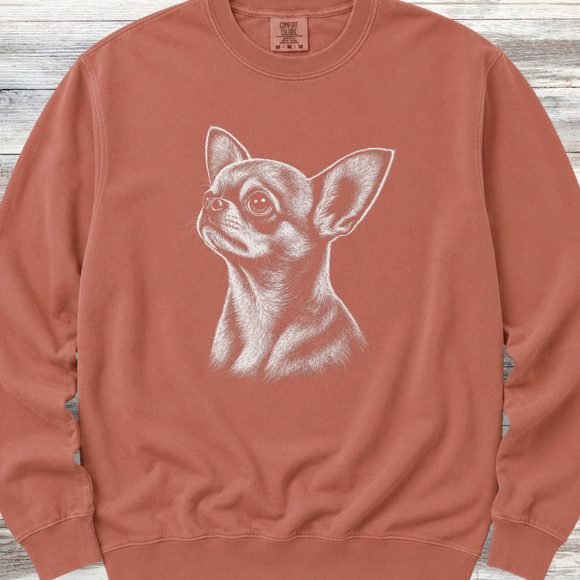 Chihuahua Loyalty Sweatshirt - Terracotta