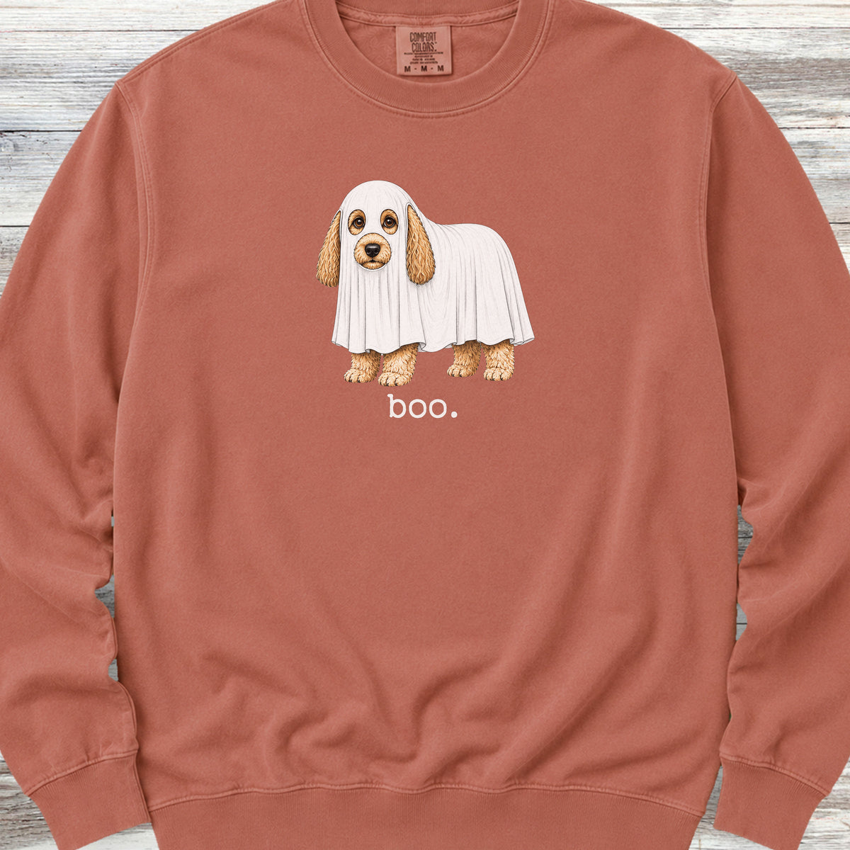 Cockapoo Boo Sweatshirt - Terracotta
