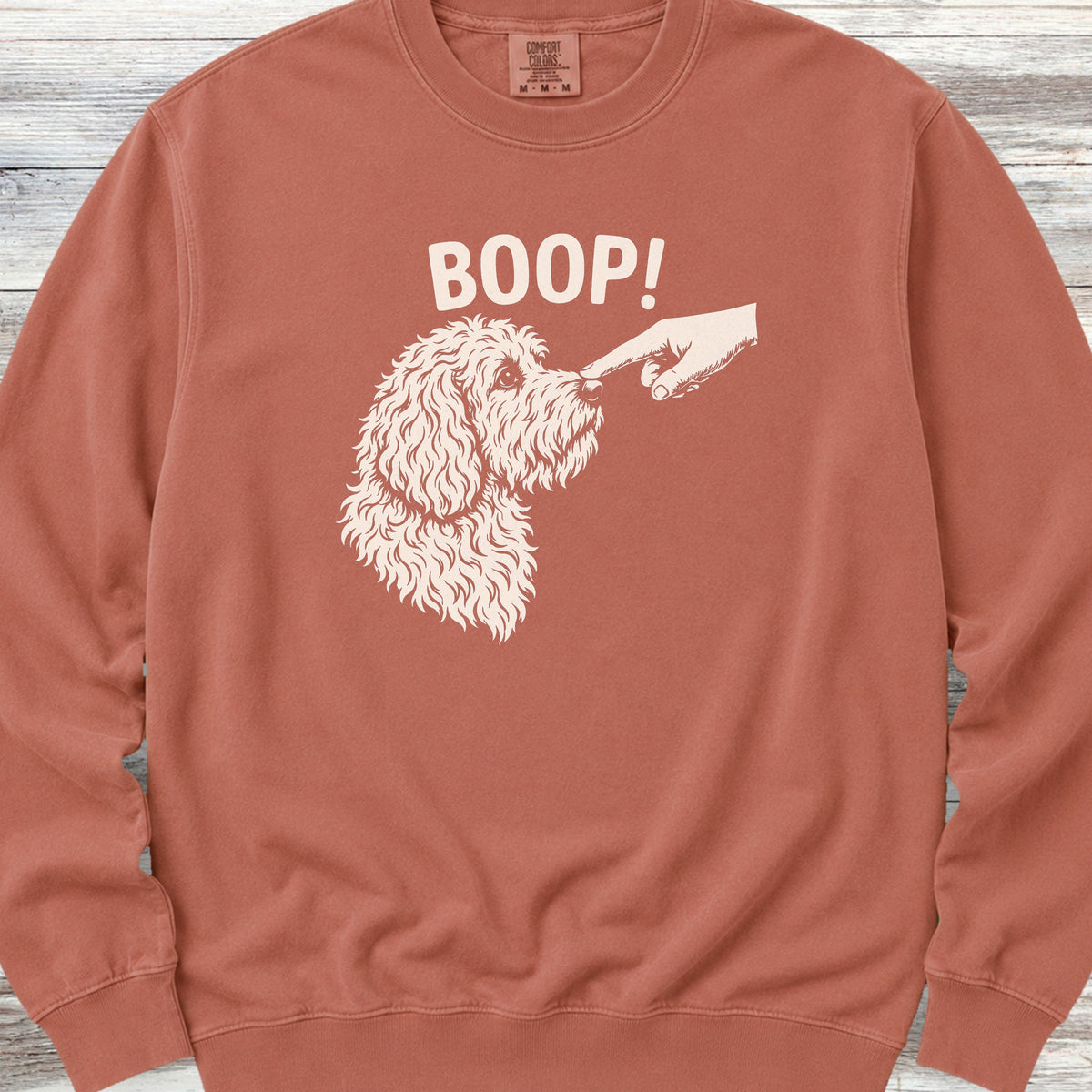 Goldendoodle BOOP! Sweatshirt - Terracotta