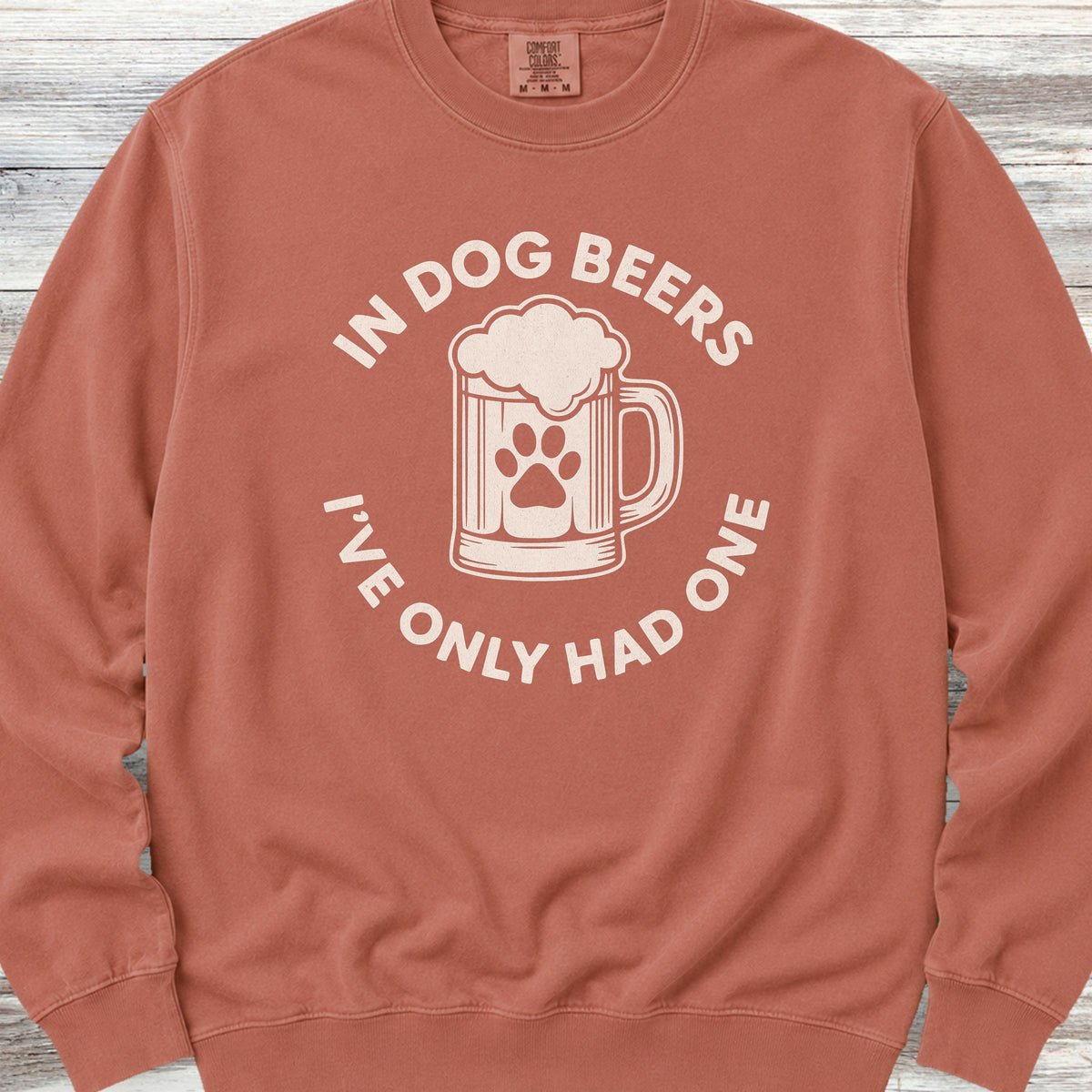 Dog Beers Sweatshirt - Terracotta