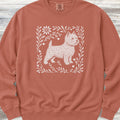 West Highland Linocut Sweatshirt - Terracotta