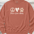 Akita Peace Sweatshirt - Terracotta