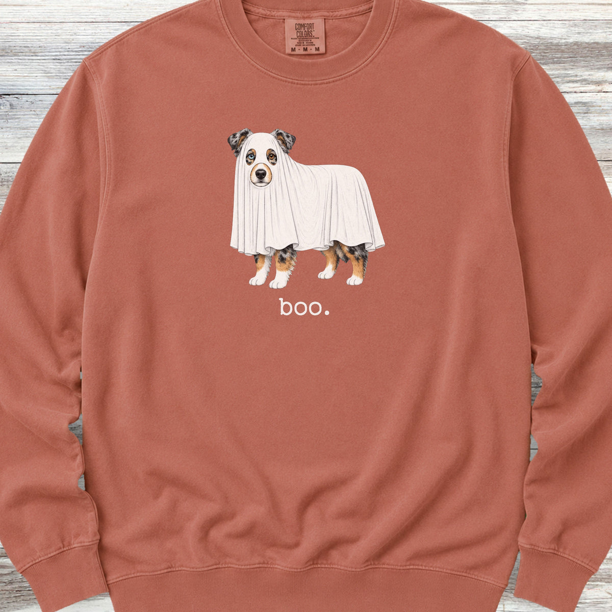 American Shepherd Boo Sweatshirt - Terracotta