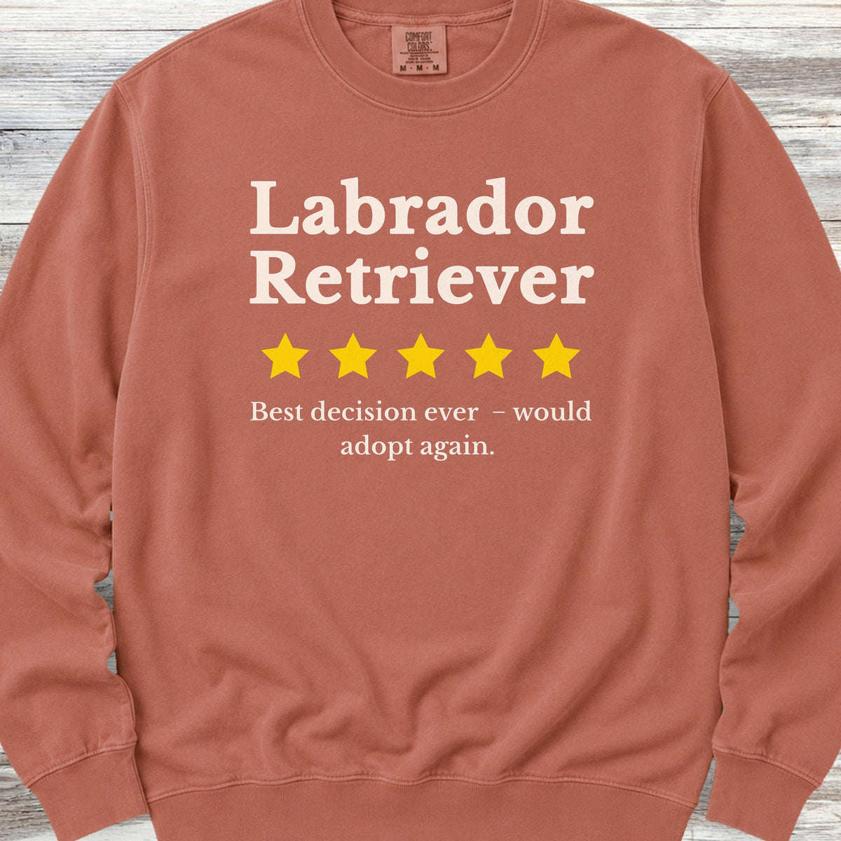 Labrador Retriever Review Sweatshirt - Terracotta