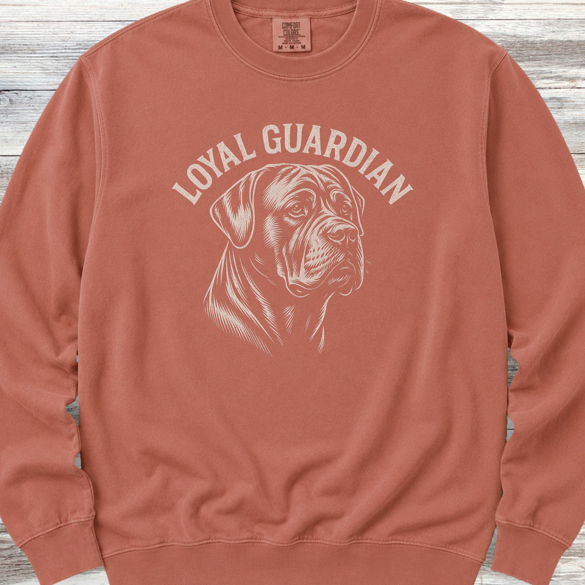 Cane Corso Natural Loyal Guardian Sweatshirt - Terracotta