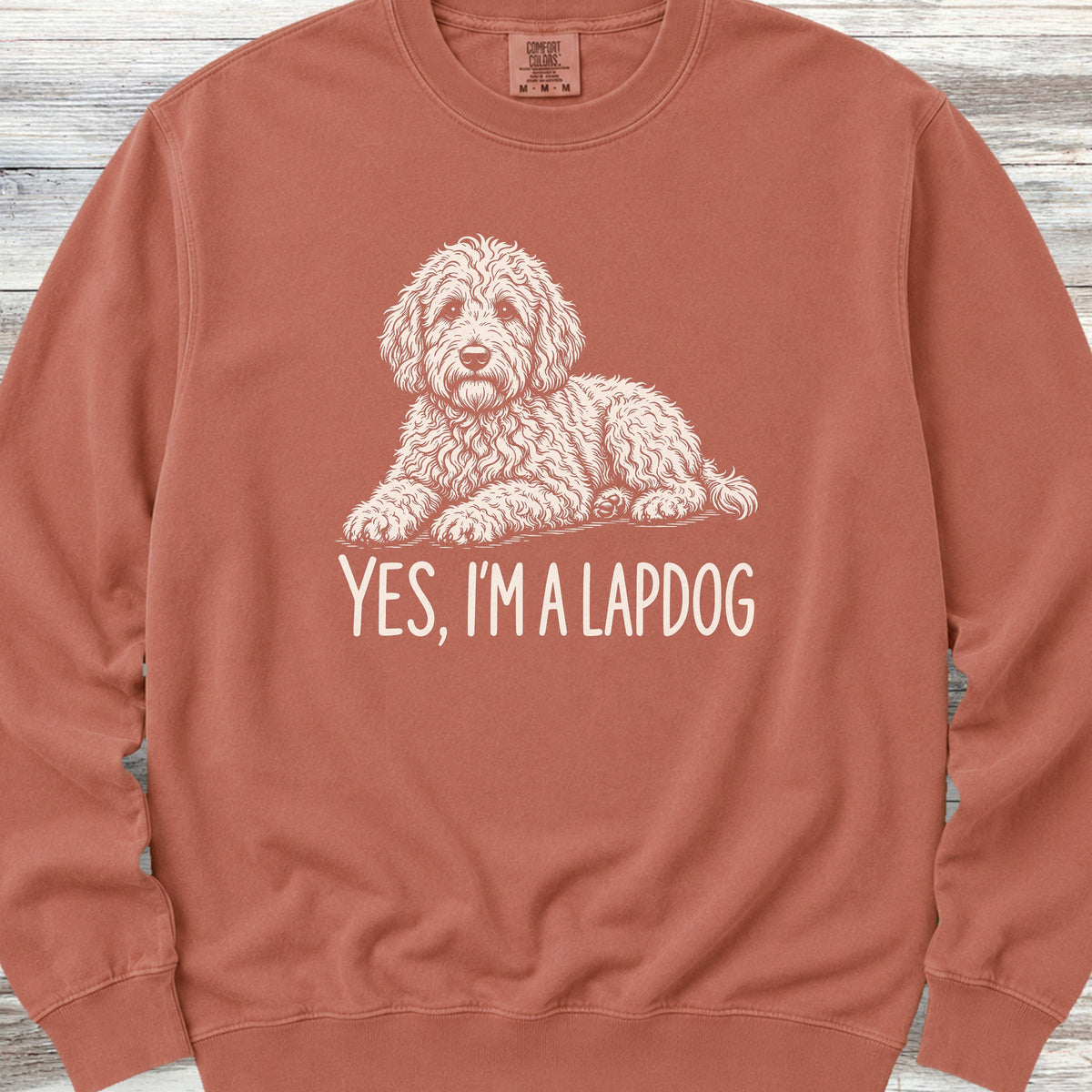 Goldendoodle Lapdog Sweatshirt - Terracotta