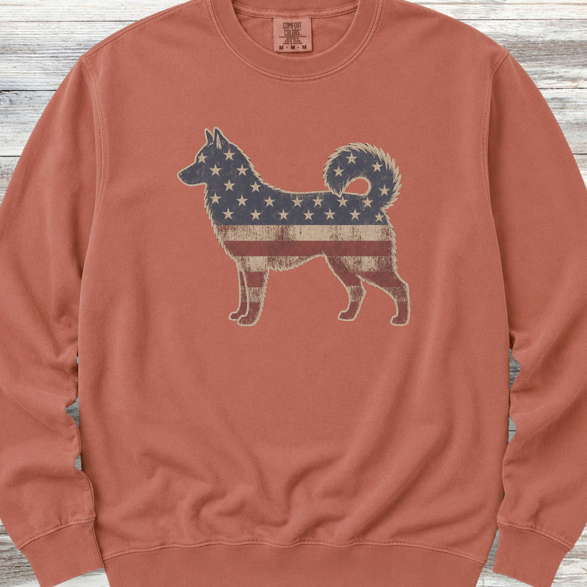 Husky Vintage USA Sweatshirt - Terracotta