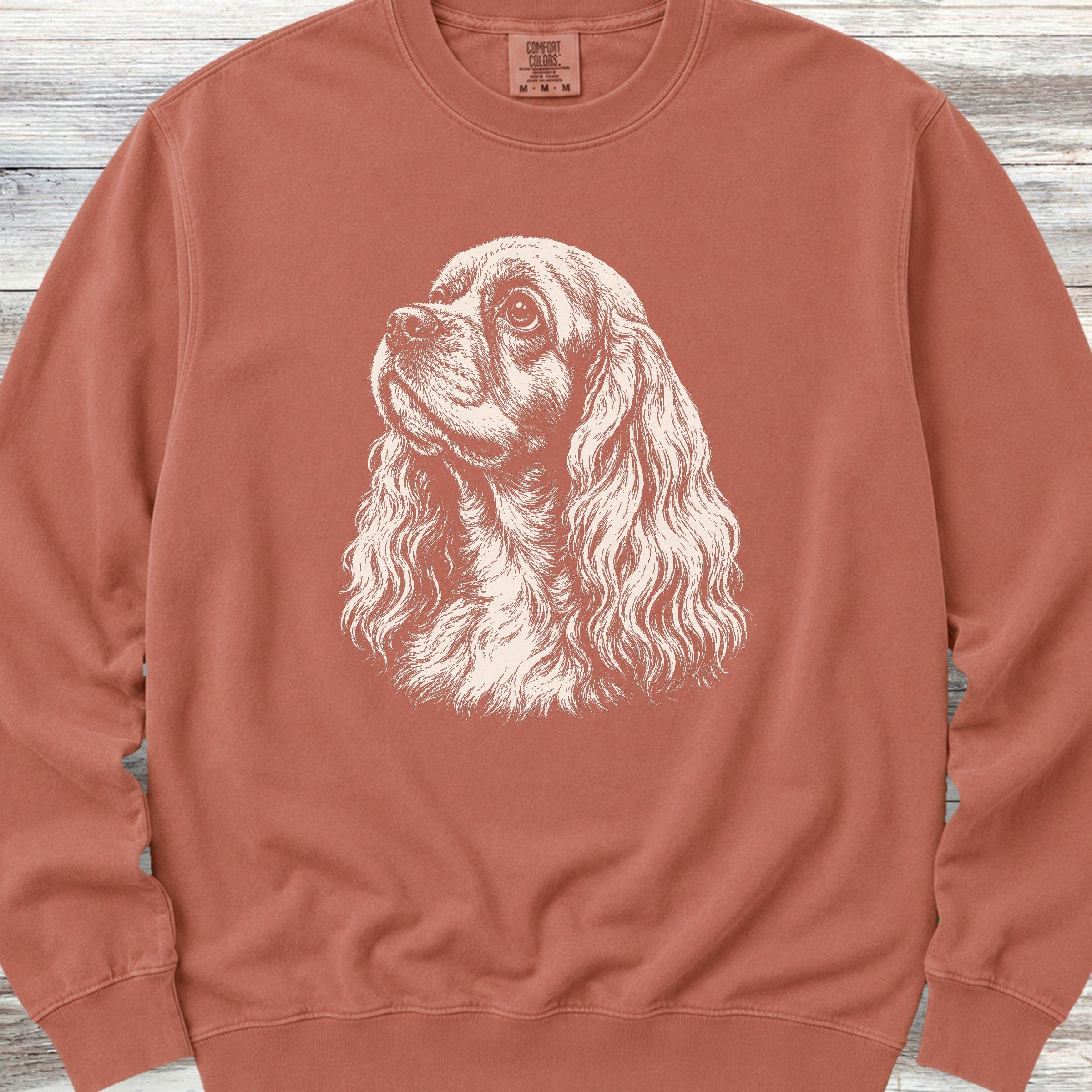 Cocker Spaniel Loyalty Sweatshirt - Terracotta