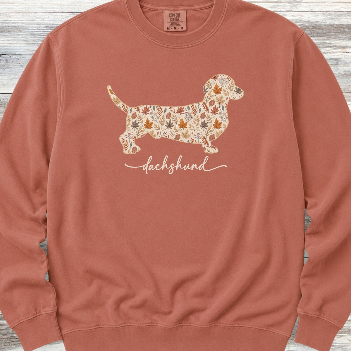 Dachshund Fall Sweatshirt - Terracotta