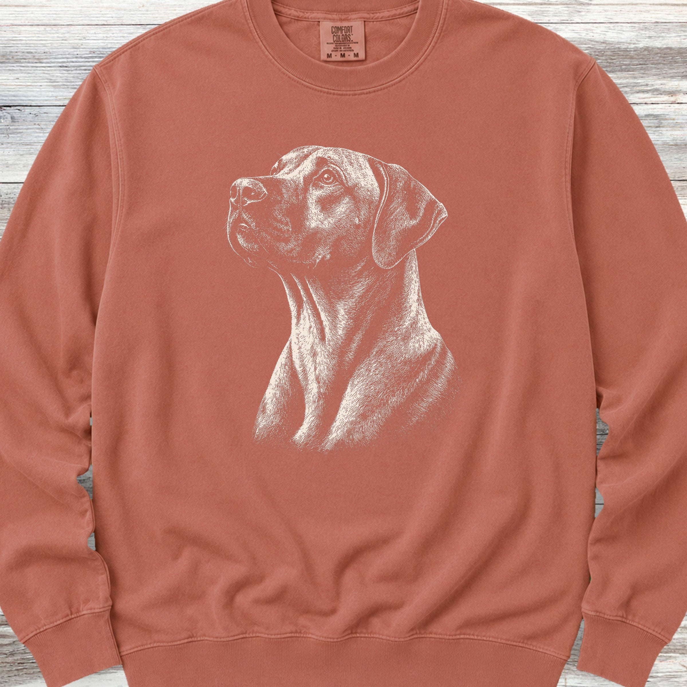 Rhodesian Ridgeback Loyalty Sweatshirt - Terracotta