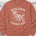 Golden Retriever Zoomies Sweatshirt - Terracotta