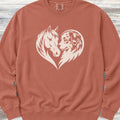 American Shepherd Horse Heart Bond Sweatshirt - Terracotta