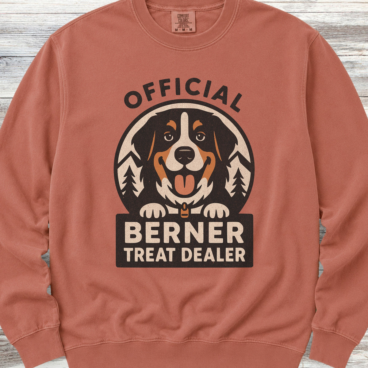 Bernese Mountain Dog Treat Dealer Sweatshirt - Terracotta