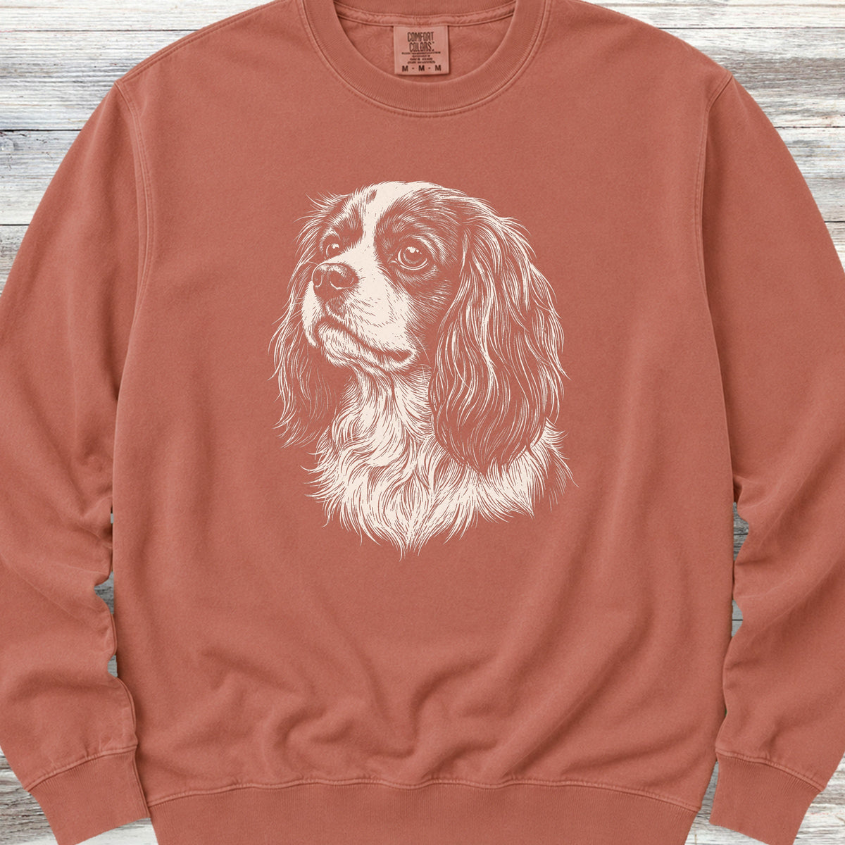 Cavalier King Charles Spaniel Loyalty Sweatshirt - Terracotta