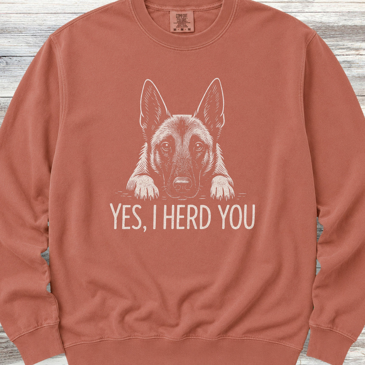 Belgian Malinois Herd You Sweatshirt - Terracotta
