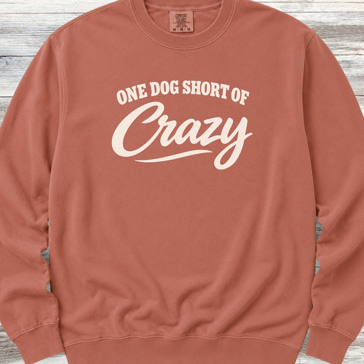Short of Crazy Sweatshirt - Terracotta