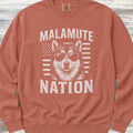 Malamute Nation Sweatshirt - Terracotta