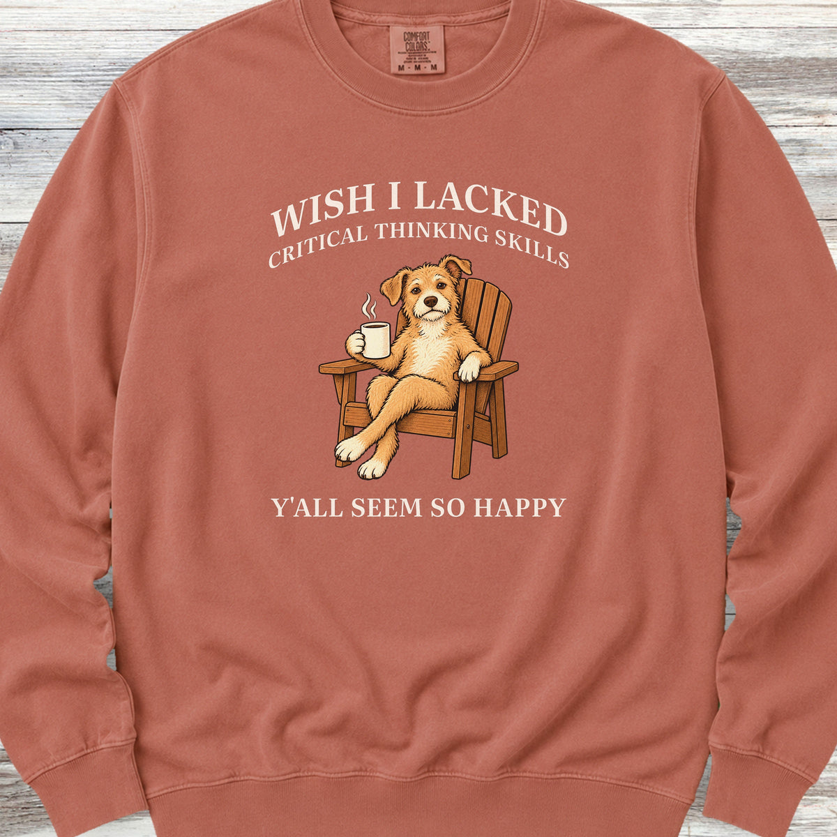 Critical Thinking Skills Sweatshirt - Terracotta