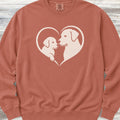 Labrador Retriever Heart Bond Sweatshirt - Terracotta
