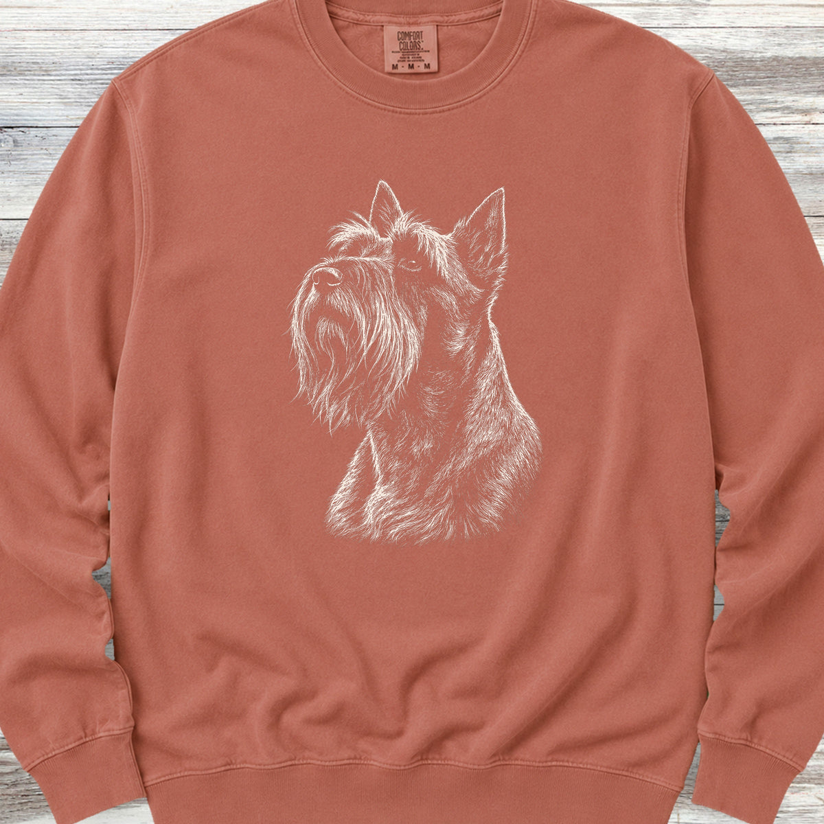 Scottish Terrier Loyalty Sweatshirt - Terracotta