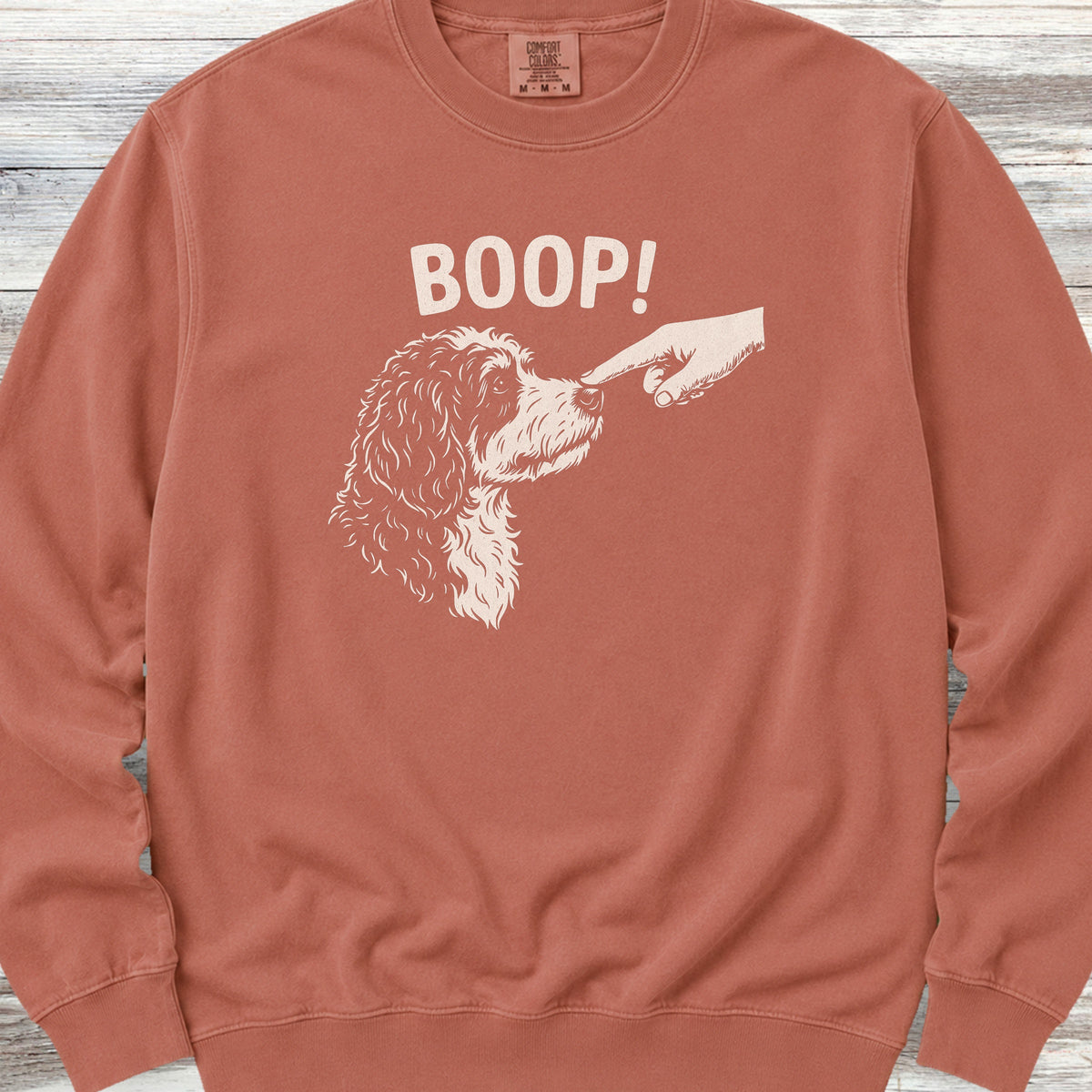 Bernedoodle BOOP! Sweatshirt - Terracotta