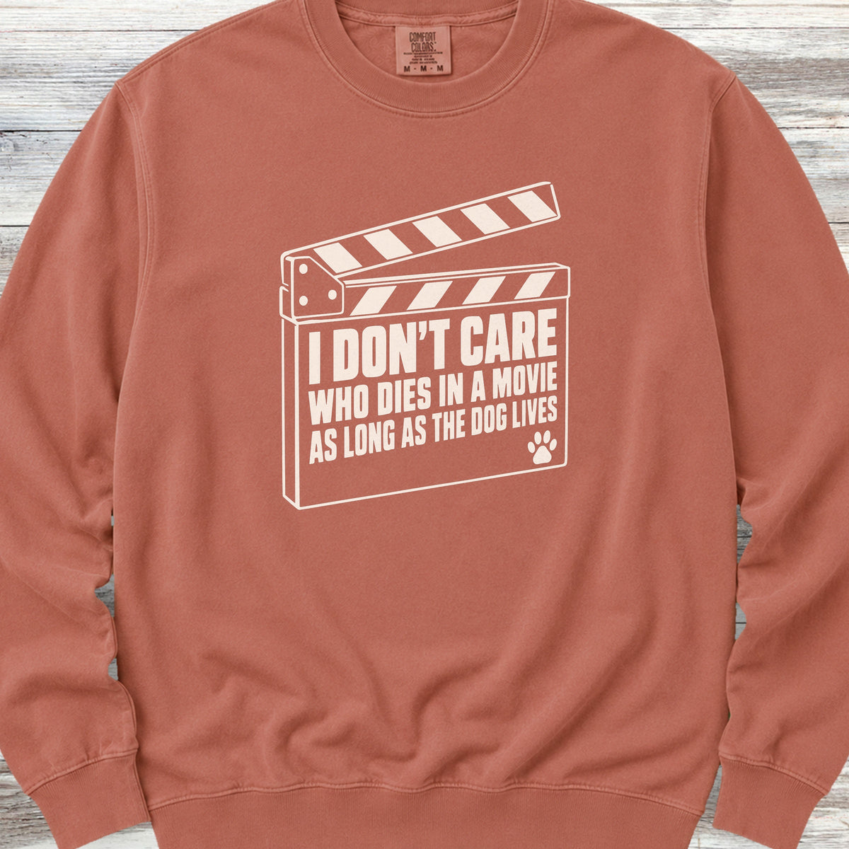 The Dog Lives Sweatshirt - Terracotta