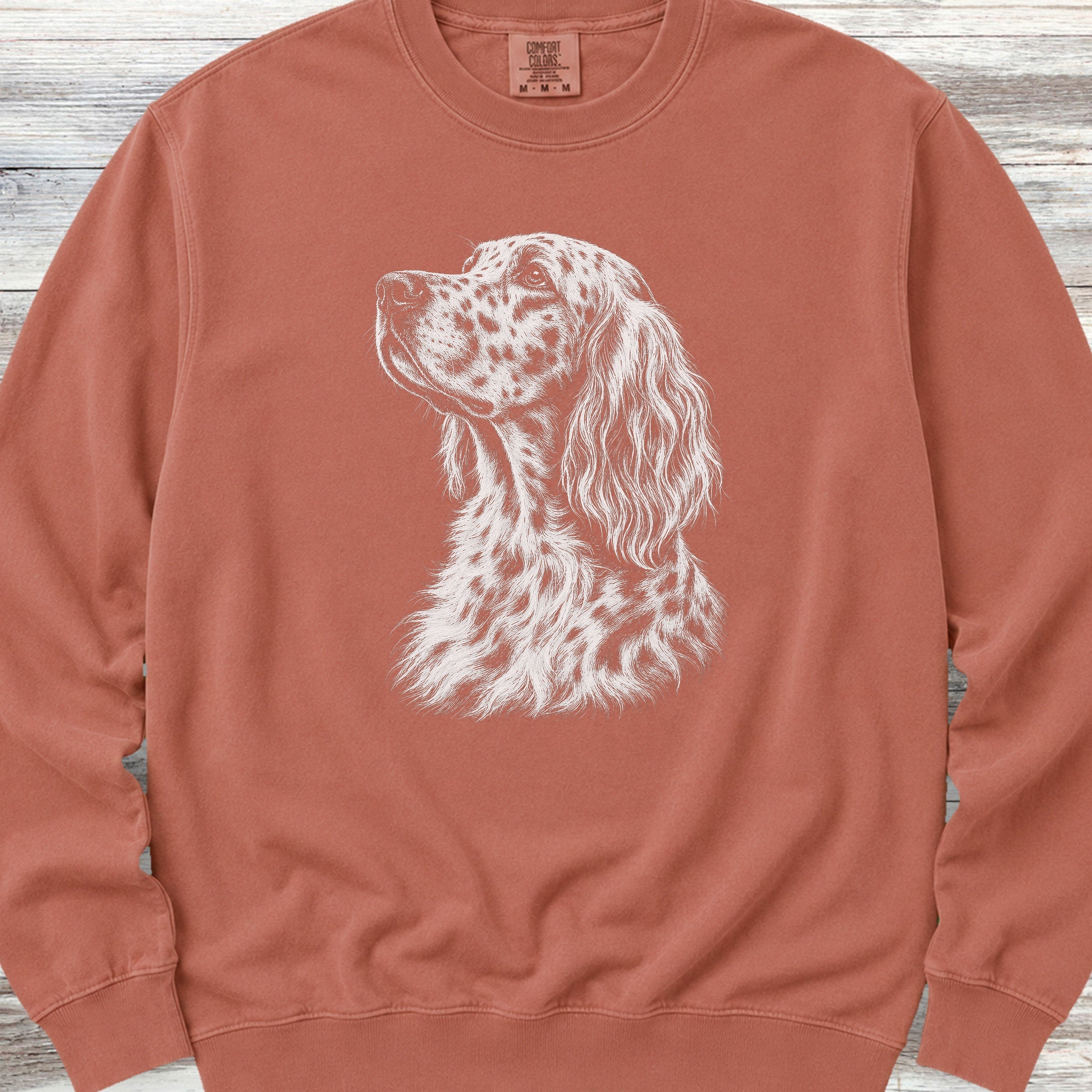English Setter Loyalty Sweatshirt - Terracotta