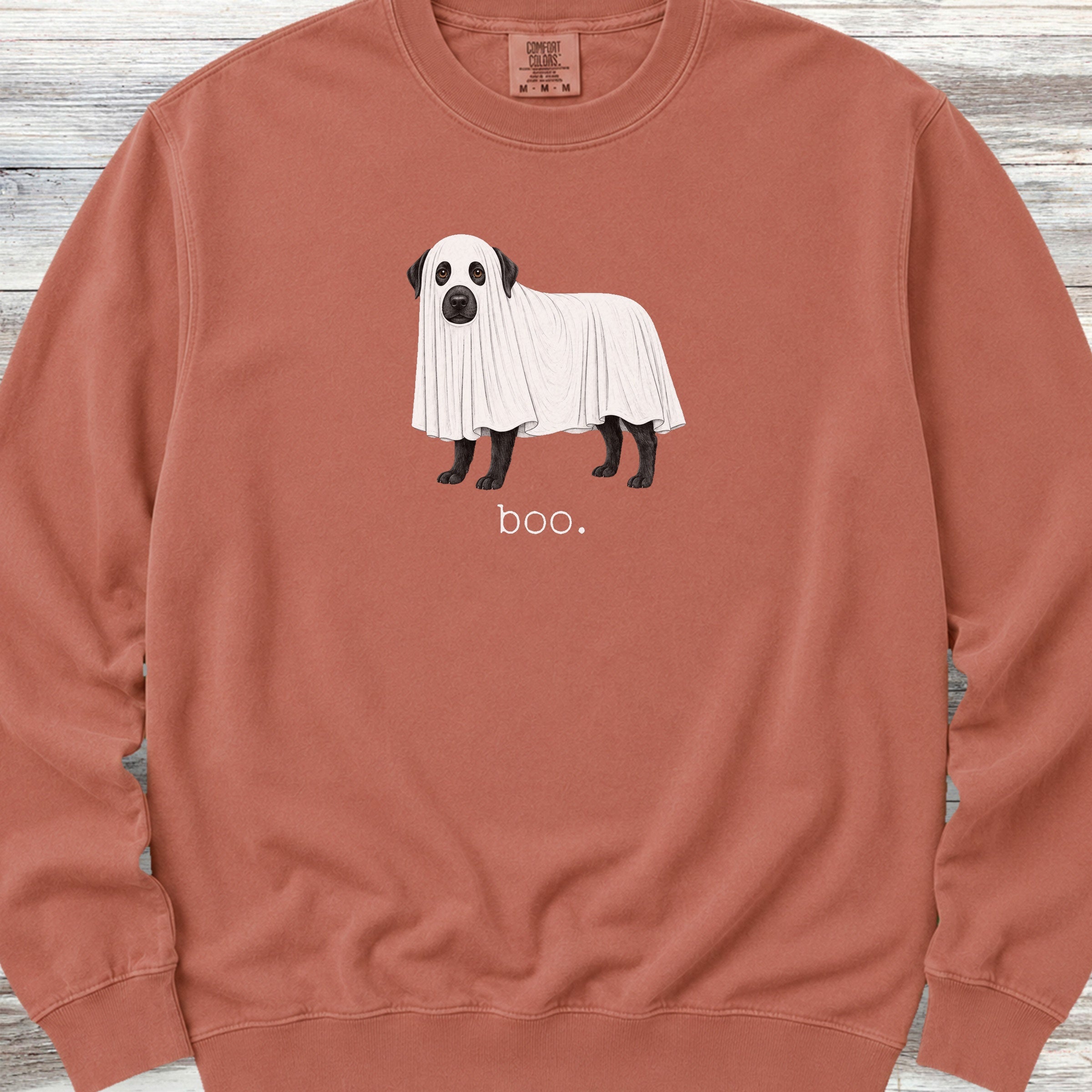 Labrador Retriever Black Boo Sweatshirt - Terracotta