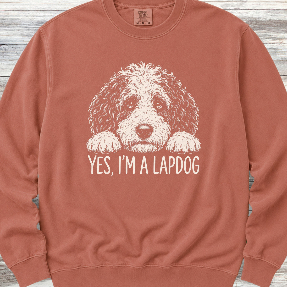 Sheepadoodle Lapdog Sweatshirt - Terracotta