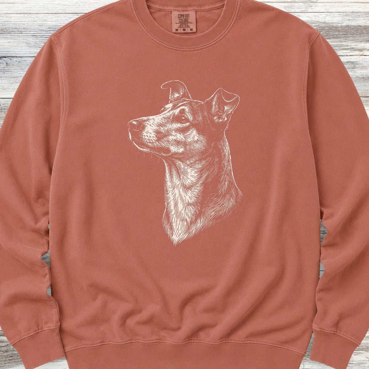 Smooth Collie Loyalty Sweatshirt - Terracotta